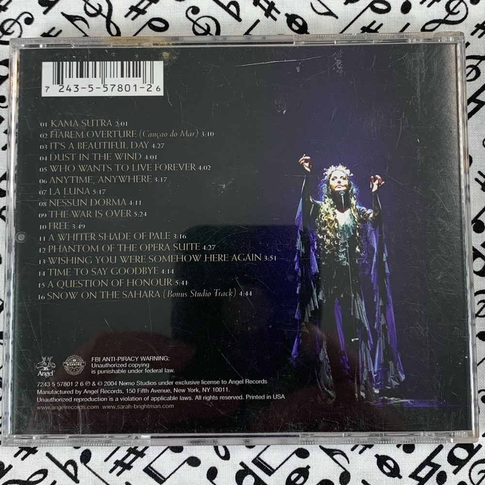 Sarah Brightman CD: The Harem World Tour: Live From Las Vegas. - Picture 2 of 13